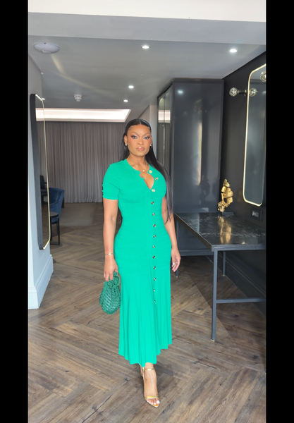 Green Miami Preppy Dress