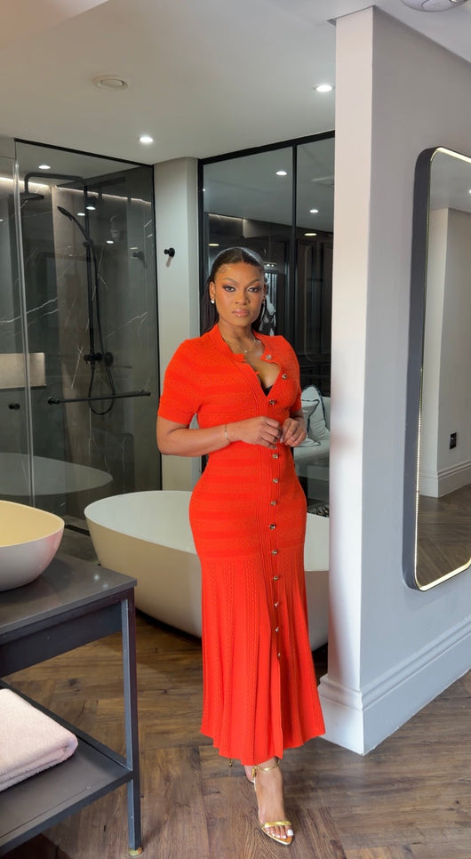 Orange Miami Dress
