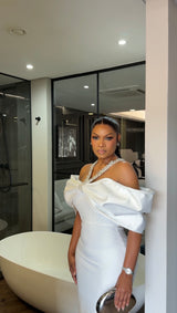 White off shoulder dress