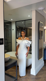 White off shoulder dress