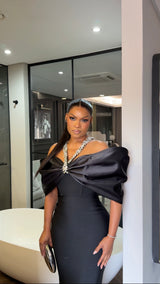 Black Off shoulder bandage