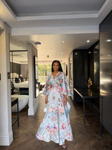Blue Valley Floral Dress