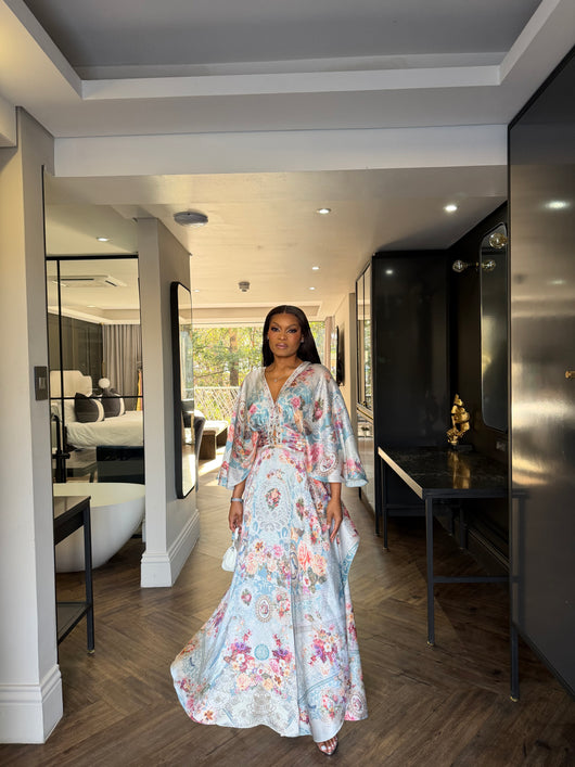 Blue Valley Floral Dress