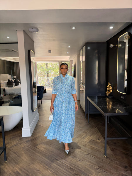Valley Blue Shirt Dress