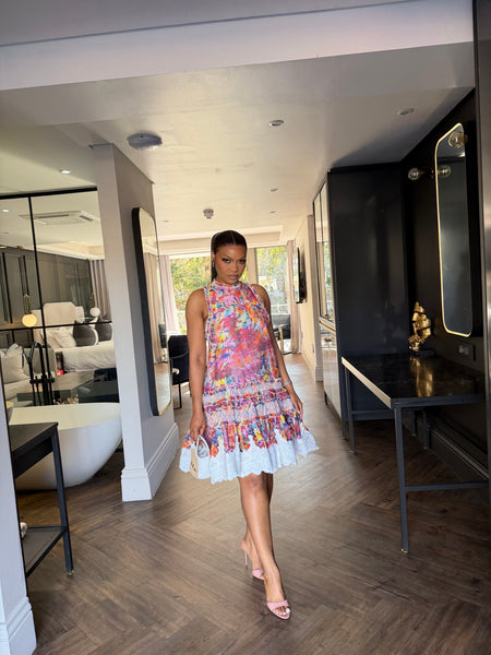 Floral Flare Mini Dress
