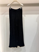 Black Crotchet Pant Set