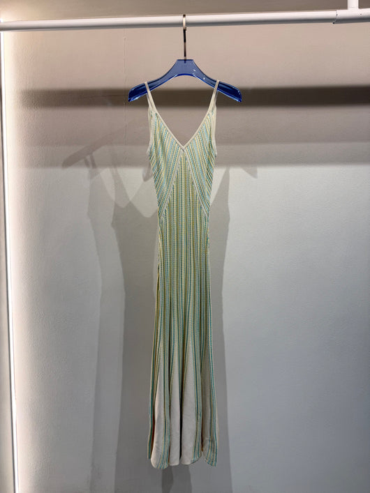 Sorbet vertical knit dress