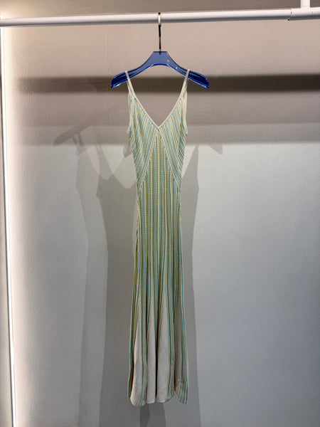 Sorbet vertical knit dress