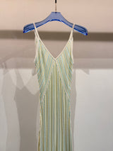Sorbet vertical knit dress