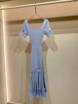 Blue lace preppy