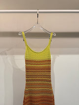 Amber zigzag knit dress