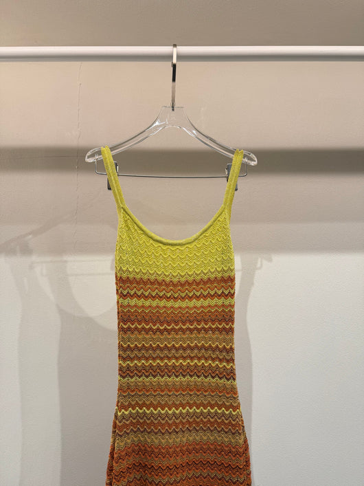 Amber zigzag knit dress