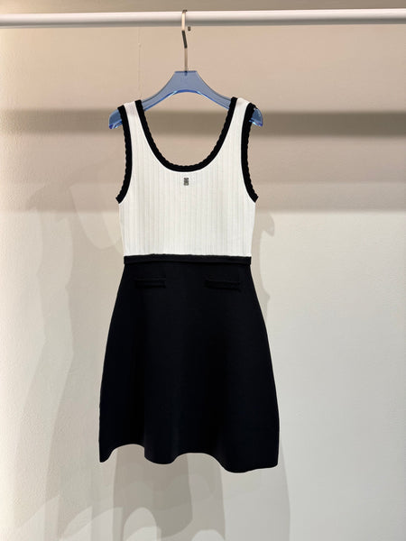 Black&White knit dress