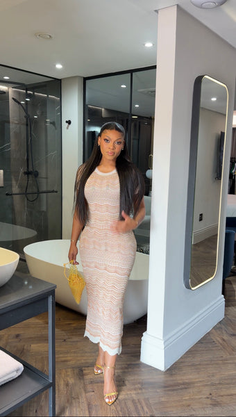 Nude Wave Dress