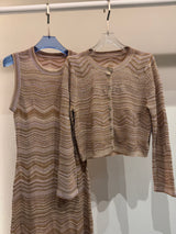 Nude Wave Cardi Set
