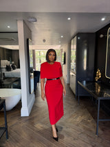Red Cape Dress