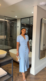 Blue Miami preppy dress