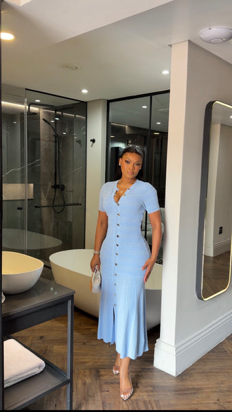 Blue Miami preppy dress
