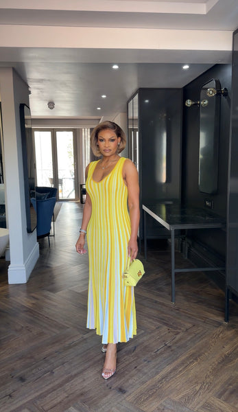 Yellow Caribbean dress