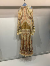 Cream lace boho maxi dress