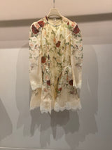Rose print dress