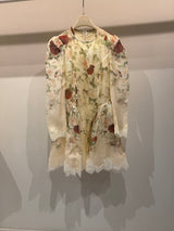 Rose print dress