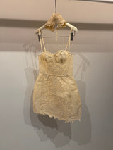Nude chocker dress