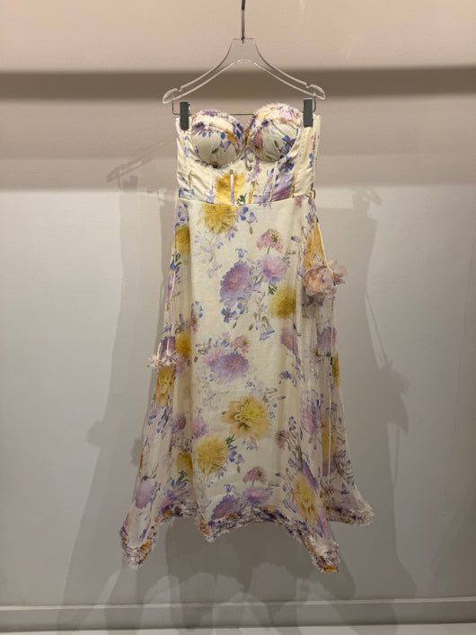 Country floral corset dress