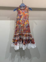 Floral flare mini dress 1