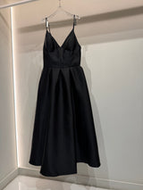Black Sleeveless flare Dress