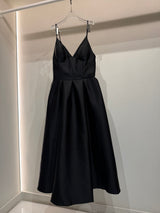 Black Sleeveless flare Dress