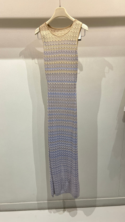 Nude lilac Wave dress