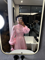 Pink Diamond Encrusted Dress